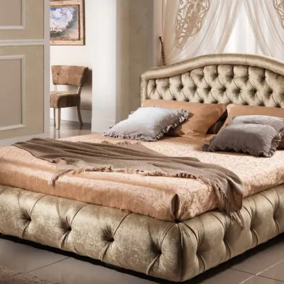 Letto matrimoniale con giroletto Letto velluto 180x200 o 160x200 principato di monaco  Md work a prezzo scontato