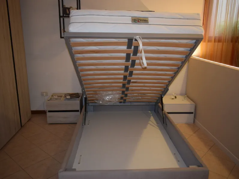 Letto piazza e mezzo con contenitore Letto web Zg mobili a prezzo scontato