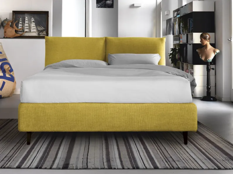 Letto matrimoniale con gambe London a prezzo riservato 