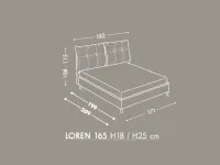 Letto design con contenitore Loren Oggioni a prezzo ribassato