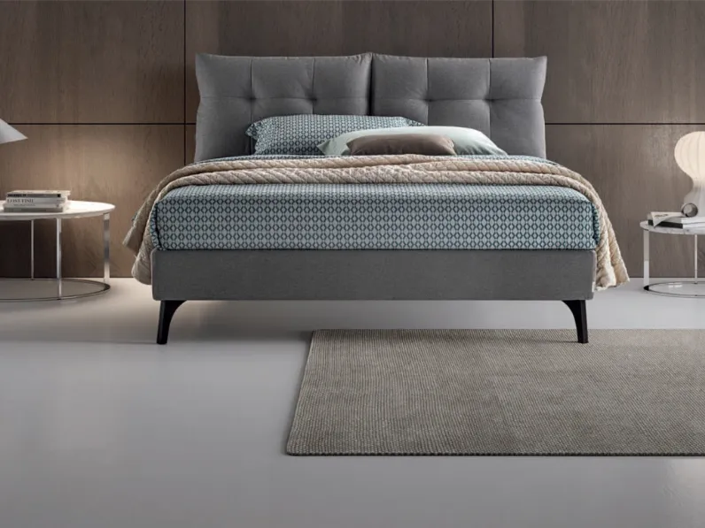 Letto design con contenitore Loren Oggioni a prezzo ribassato