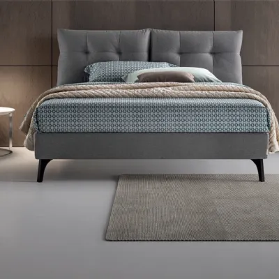 Letto design con contenitore Loren Oggioni a prezzo ribassato