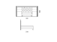 Letto design Luxury bed italy  Md work scontato 39%