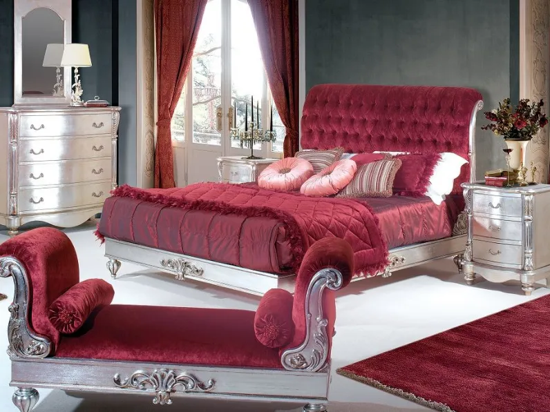 Letto Luxury fogia laccato venziano 700 Md work SCONTATO a PREZZI OUTLET