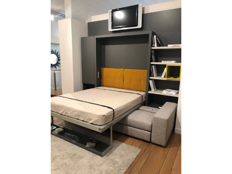 Letto matrimoniale a scomparsa Clei-promo sul nuovo per apertura punto vendita  Clei a prezzo ribassato