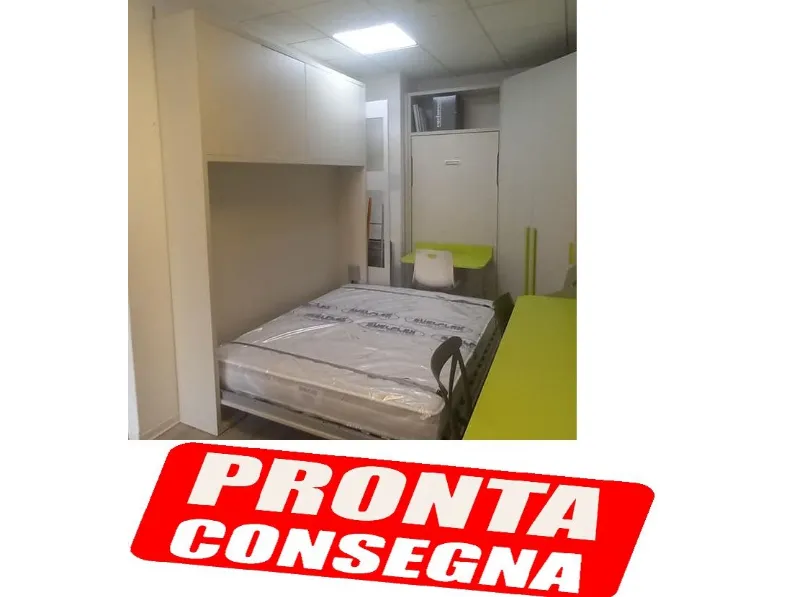 Letto matrimoniale a scomparsa Letto a scomparsa matrimoniale orizzontale-small  g13 Artigianale a prezzo ribassato