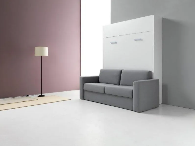 Letto moderno a scomparsa Traccia 160 Artigianale a prezzo scontato