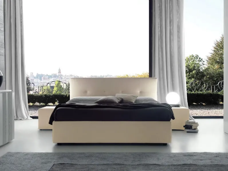 Scontato! Letto imbottito Alexia Artigianale con gambe. Acquista ora!