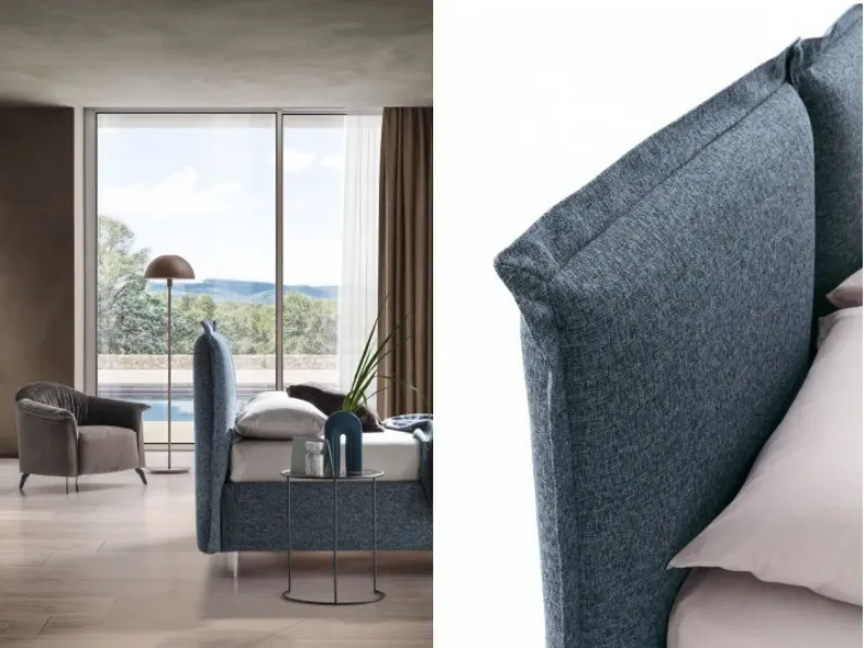 Letto matrimoniale moderno Catlin Le comfort a prezzo scontato