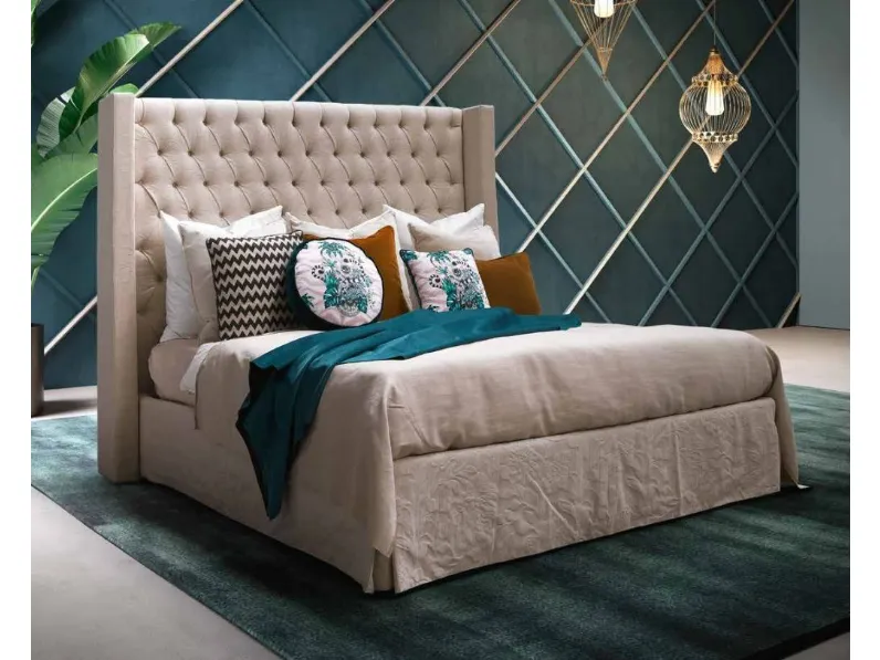Letto imbottito modello Letto maxi vari rivestimenti  di Md work scontato 45%