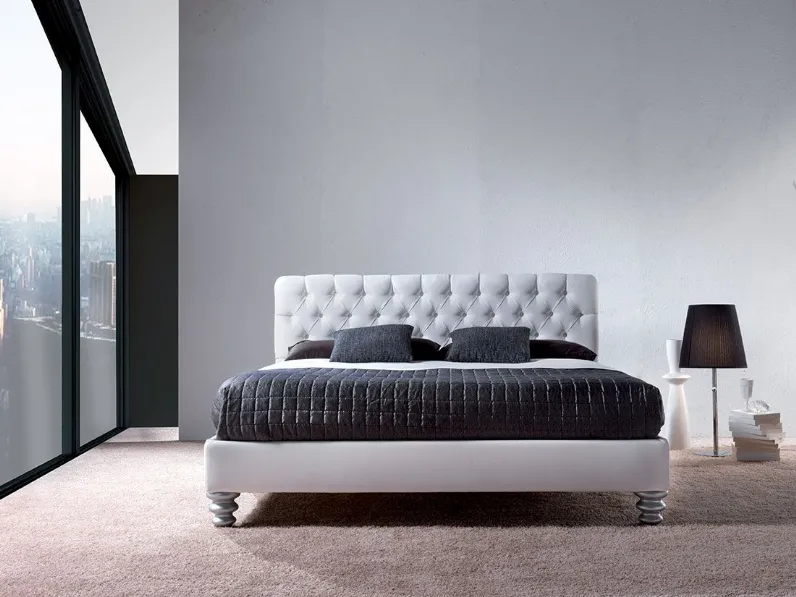 Letto matrimoniale Valery Crippa salotti con un ribasso IMPERDIBILE