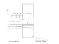 Letto matrimoniale Composizione letto/tavolo/soggiorno Artigianale con un ribasso IMPERDIBILE