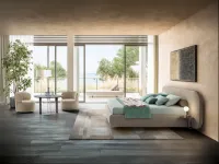 Letto matrimoniale con contenitore B curve Twils a prezzo ribassato