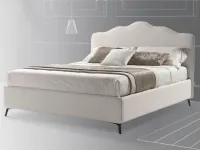Letto matrimoniale con contenitore Barbara tessuto Stilfar a prezzo scontato