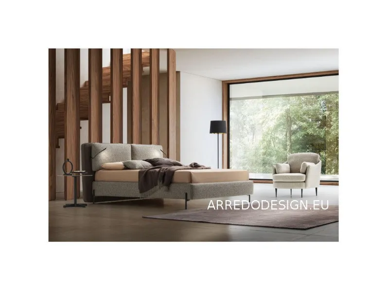 Letto design Cortina Le comfort scontato 35%