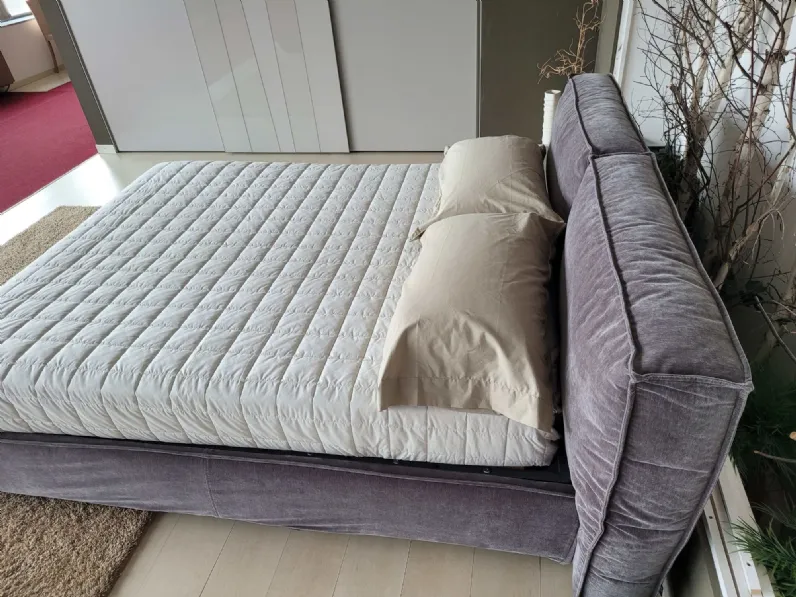 Letto matrimoniale con contenitore Flann 2.0 Ditre italia a prezzo scontato