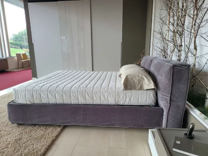 Letto matrimoniale con contenitore Flann 2.0 Ditre italia a prezzo scontato