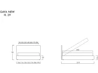 Scopri il Letto Gaya Plane Bolzan SCONTATO a PREZZI OUTLET: una scelta perfetta per l'architetto moderno!