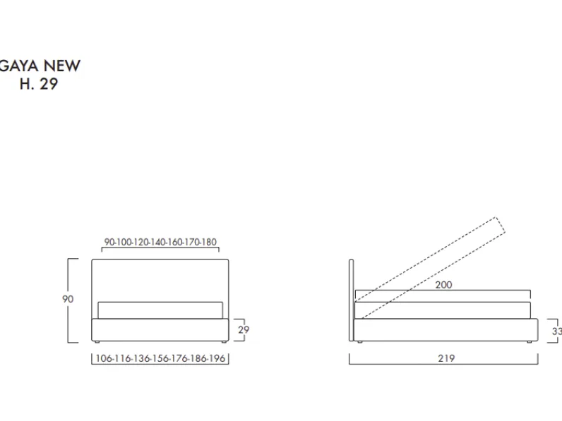 Scopri il Letto Gaya Plane Bolzan SCONTATO a PREZZI OUTLET: una scelta perfetta per l'architetto moderno!