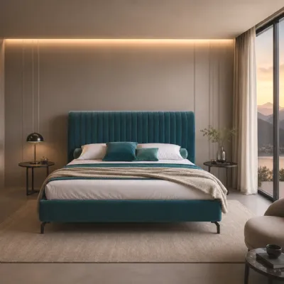 Letto matrimoniale moderno Goccia Artigianale a prezzo ribassato