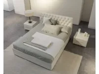 Architetto: Letto moderno Havana con contenitore di falegnami a prezzo scontato.