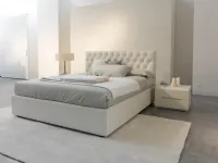 Architetto: Letto moderno Havana con contenitore di falegnami a prezzo scontato.