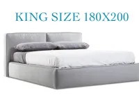 Letto matrimoniale con contenitore Herman king size 180 Collezione esclusiva a prezzo scontato