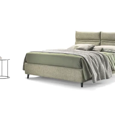 Letto imbottito con contenitore LinusRosinia prezzo scontato