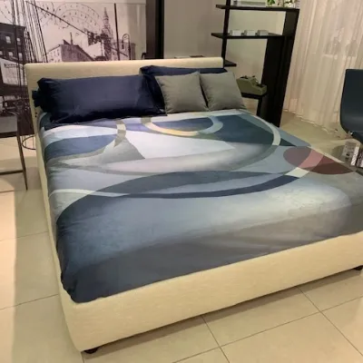 Letto moderno Notturno di Flou SCONTATO 