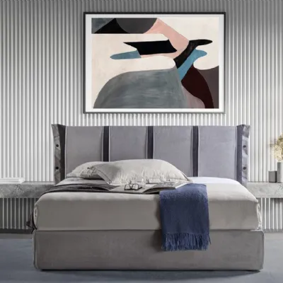 Letto matrimoniale moderno Q Crippa salotti a prezzo ribassato