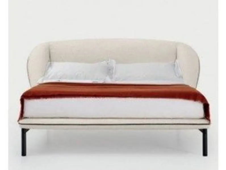 Letto matrimoniale con gambe Domenica Pianca a prezzo scontato