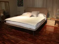 Letto Ermes in pelle, Falegnameria 1946, prezzo scontato.