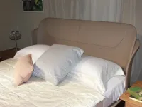 Letto Ermes in pelle, Falegnameria 1946, prezzo scontato.