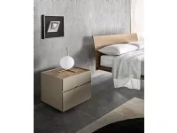 Letto matrimoniale con gambe Folio legno  Sangiacomo a prezzo ribassato