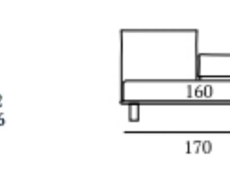 Letto matrimoniale con gambe Jool s. Md work a prezzo scontato