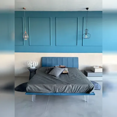 Letto matrimoniale con gambe Letto imbottito Tomasella a prezzo ribassato