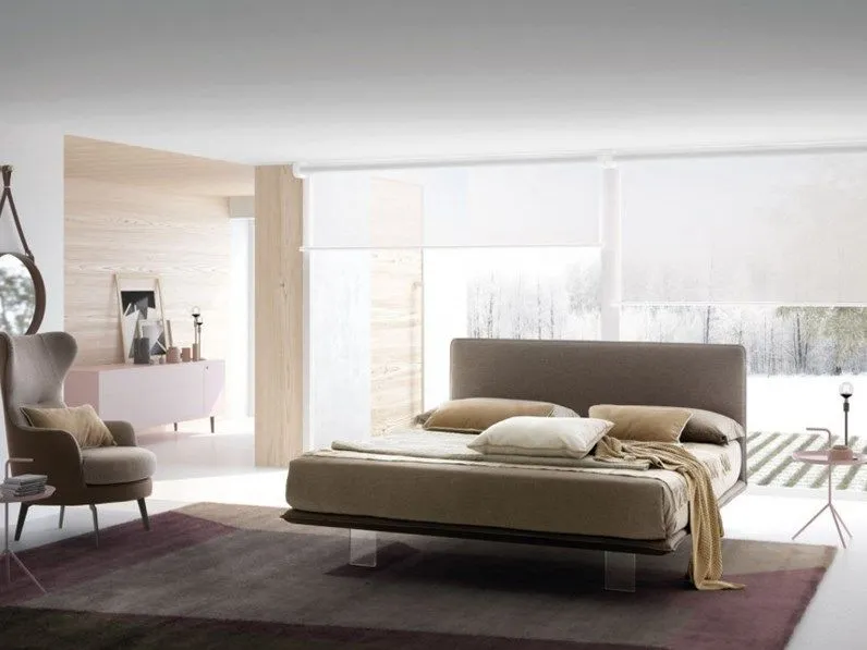Letto matrimoniale con gambe Snap Le comfort a prezzo scontato