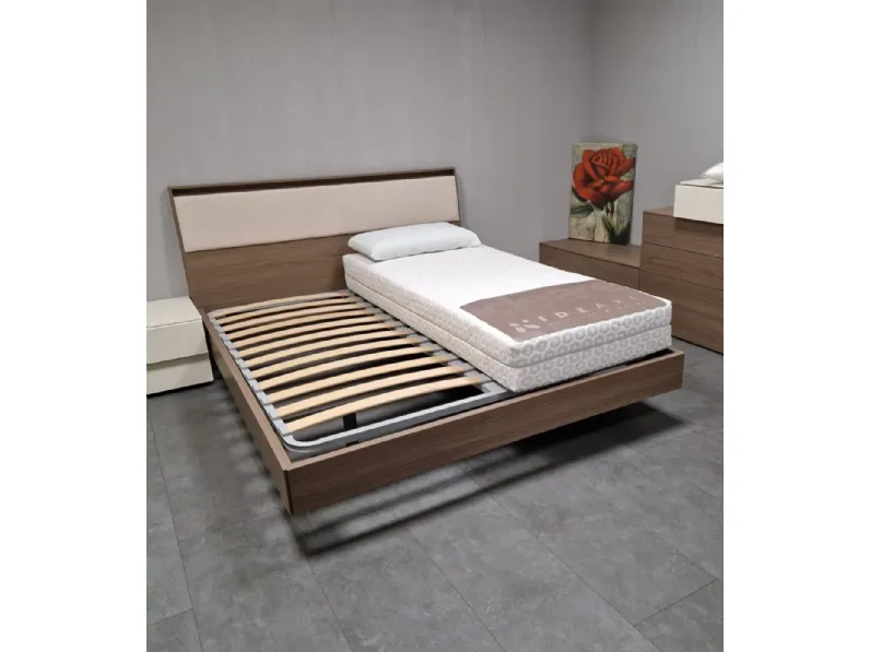 Letto in legno con giroletto AidaMaronese acfa prezzo scontato