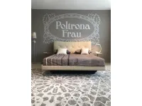 Letto imbottito con giroletto Aurora duePoltrona fraua prezzo ribassato