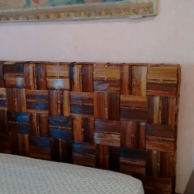 Letto matrimoniale con giroletto Etnico Elite to be a prezzo ribassato
