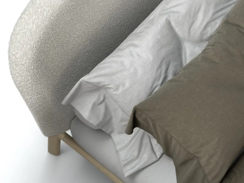 Letto design con giroletto Grace Fratelli elli a prezzo ribassato