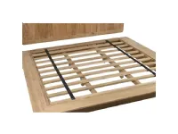 Letto in legno con giroletto Letto etnico teak�Outlet etnico�a prezzo scontato