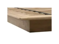 Letto in legno con giroletto Letto etnico teak�Outlet etnico�a prezzo scontato