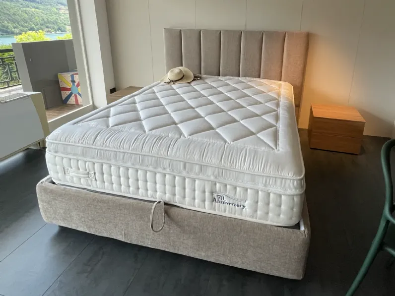 Letto imbottito con contenitore Letto testiera altaZra prezzo scontato
