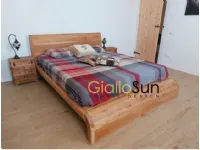 Letto design con giroletto Letto wave legno teak Outlet etnico a prezzo scontato