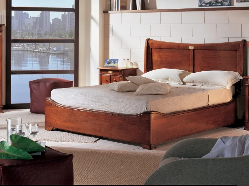 Letto matrimoniale classico Modello quadrifogli Artigianale a prezzo ribassato