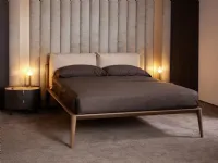 Letto in legno con piedini Aries outlet�Diotti.com�a prezzo ribassato