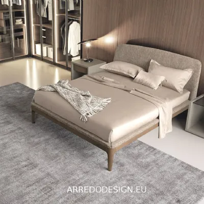 Letto matrimoniale con piedini Elegance Dall'agnese a prezzo scontato