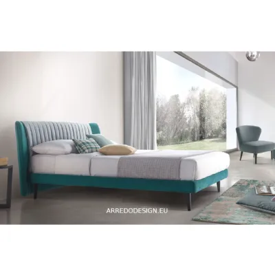 Letto design con piedini Dafne cover * Rosini a prezzo ribassato