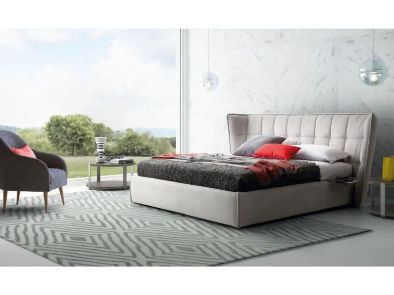 Letto matrimoniale con giroletto Aspen Le comfort a prezzo ribassato